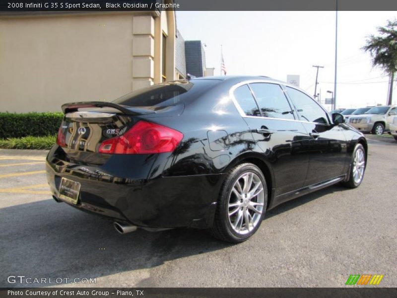 Black Obsidian / Graphite 2008 Infiniti G 35 S Sport Sedan