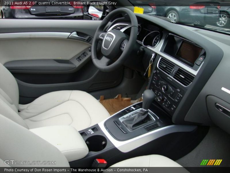 Brilliant Black / Light Grey 2011 Audi A5 2.0T quattro Convertible
