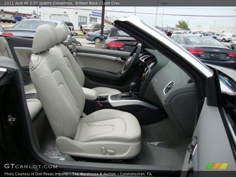 Brilliant Black / Light Grey 2011 Audi A5 2.0T quattro Convertible