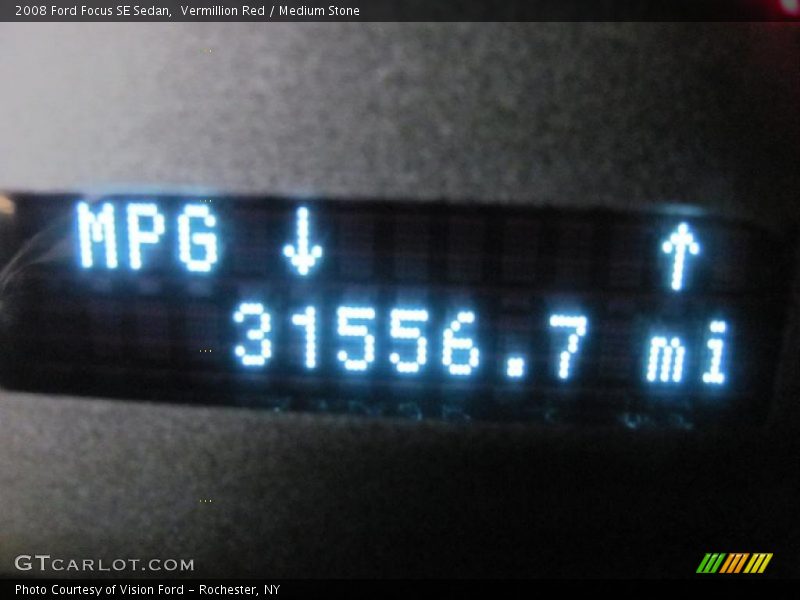 Vermillion Red / Medium Stone 2008 Ford Focus SE Sedan