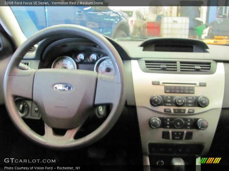 Vermillion Red / Medium Stone 2008 Ford Focus SE Sedan