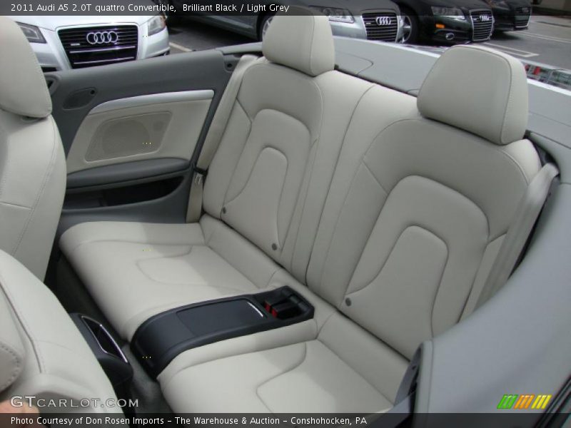 Brilliant Black / Light Grey 2011 Audi A5 2.0T quattro Convertible