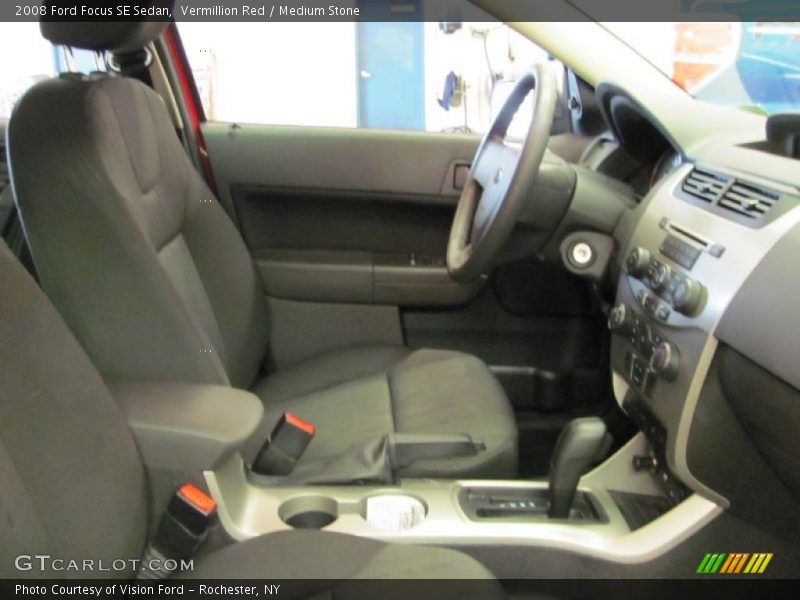 Vermillion Red / Medium Stone 2008 Ford Focus SE Sedan