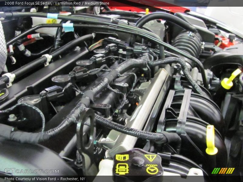Vermillion Red / Medium Stone 2008 Ford Focus SE Sedan