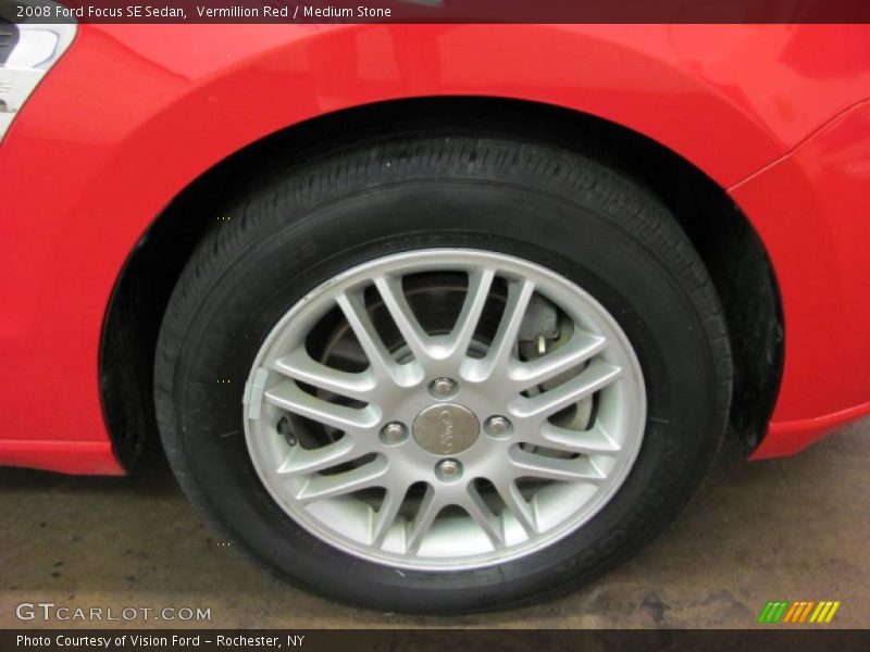 Vermillion Red / Medium Stone 2008 Ford Focus SE Sedan