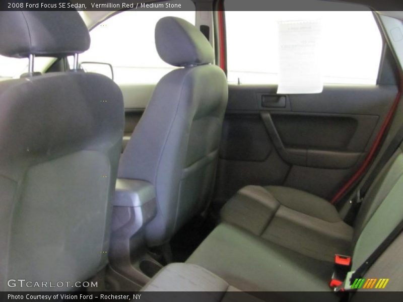 Vermillion Red / Medium Stone 2008 Ford Focus SE Sedan