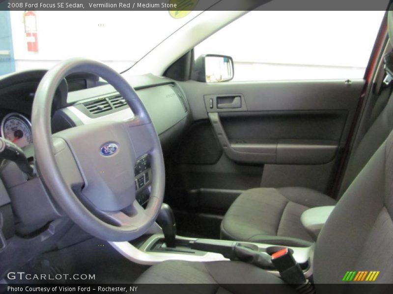 Vermillion Red / Medium Stone 2008 Ford Focus SE Sedan