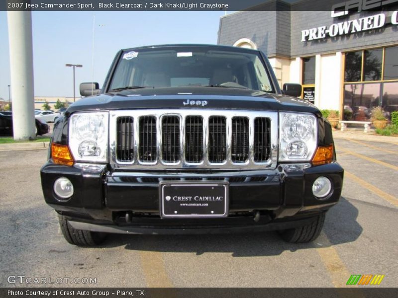Black Clearcoat / Dark Khaki/Light Graystone 2007 Jeep Commander Sport