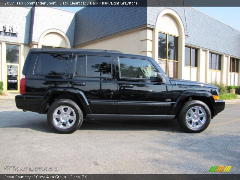 Black Clearcoat / Dark Khaki/Light Graystone 2007 Jeep Commander Sport