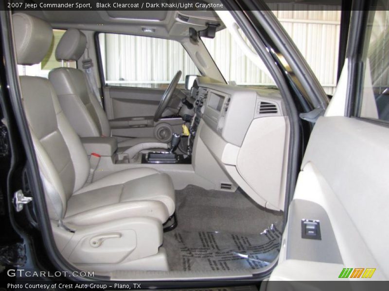 Black Clearcoat / Dark Khaki/Light Graystone 2007 Jeep Commander Sport