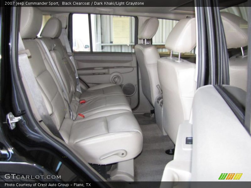 Black Clearcoat / Dark Khaki/Light Graystone 2007 Jeep Commander Sport