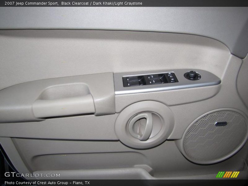 Black Clearcoat / Dark Khaki/Light Graystone 2007 Jeep Commander Sport