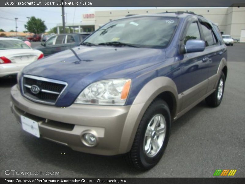 Spark Blue Metallic / Beige 2005 Kia Sorento EX