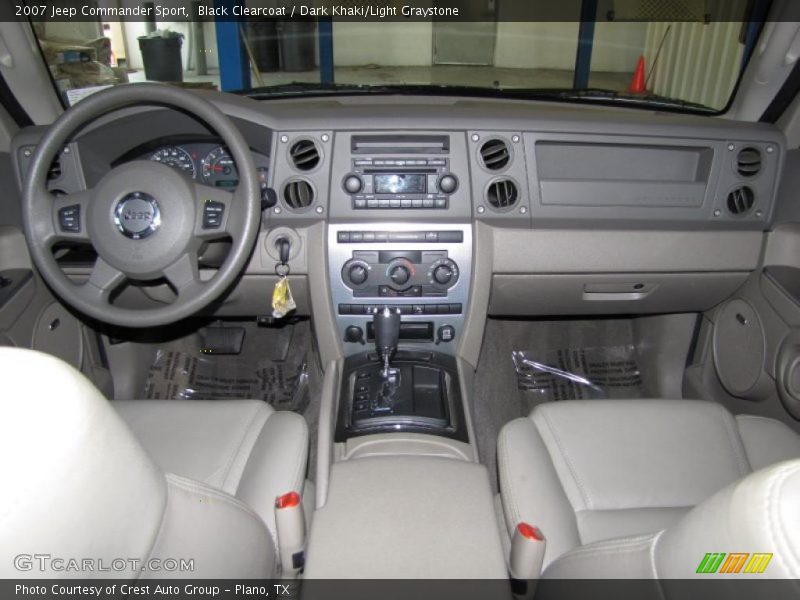Black Clearcoat / Dark Khaki/Light Graystone 2007 Jeep Commander Sport