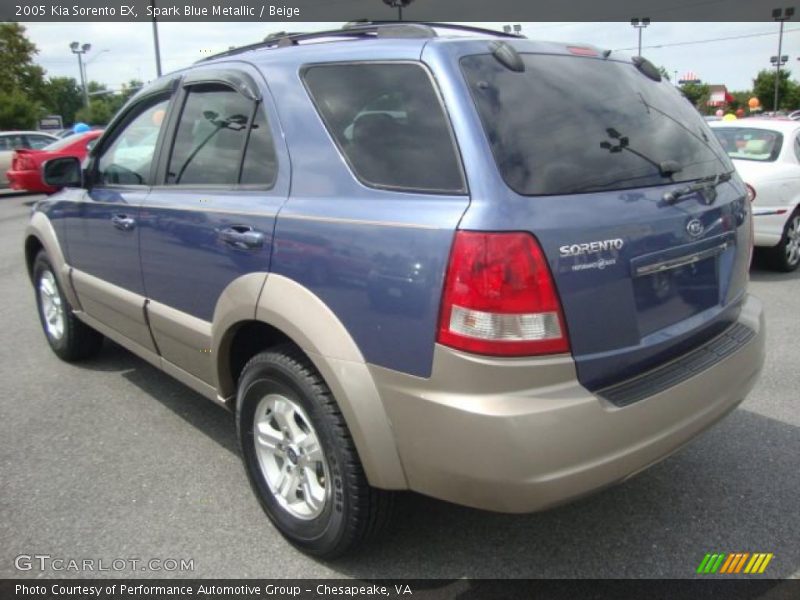 Spark Blue Metallic / Beige 2005 Kia Sorento EX