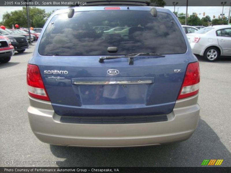 Spark Blue Metallic / Beige 2005 Kia Sorento EX