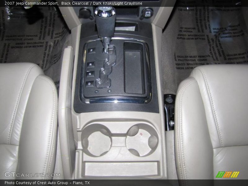 Black Clearcoat / Dark Khaki/Light Graystone 2007 Jeep Commander Sport