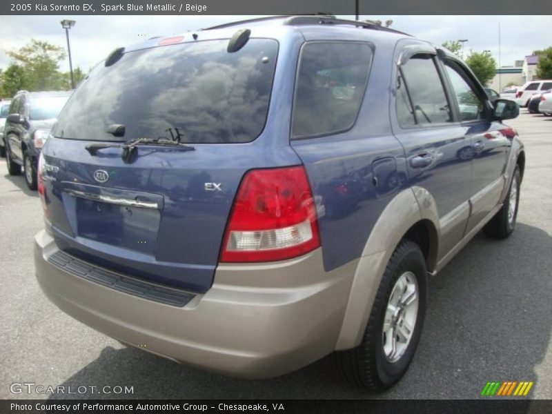 Spark Blue Metallic / Beige 2005 Kia Sorento EX