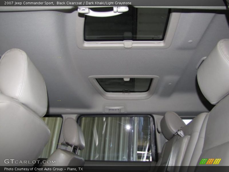 Black Clearcoat / Dark Khaki/Light Graystone 2007 Jeep Commander Sport