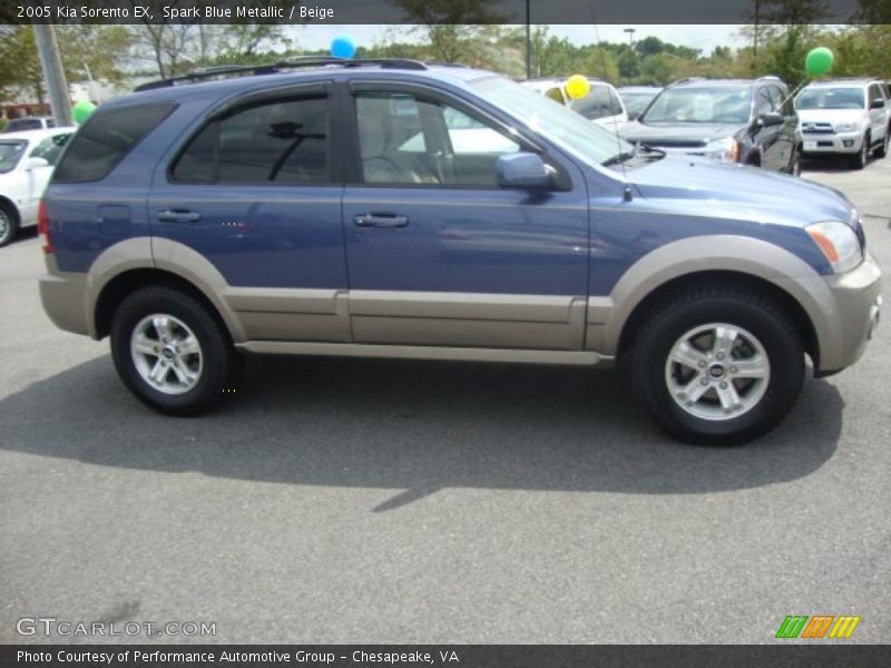 Spark Blue Metallic / Beige 2005 Kia Sorento EX