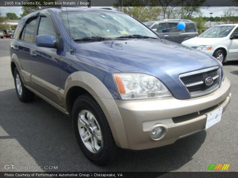 Spark Blue Metallic / Beige 2005 Kia Sorento EX