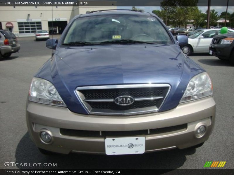 Spark Blue Metallic / Beige 2005 Kia Sorento EX