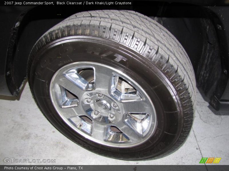 Black Clearcoat / Dark Khaki/Light Graystone 2007 Jeep Commander Sport