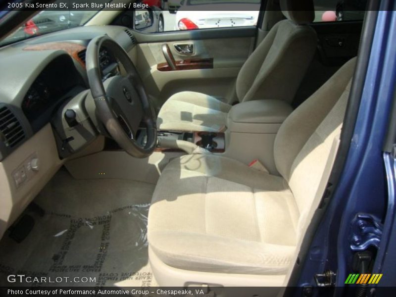 Spark Blue Metallic / Beige 2005 Kia Sorento EX