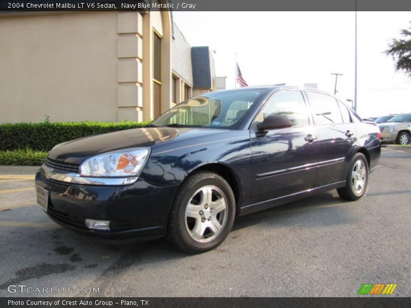 Navy Blue Metallic / Gray 2004 Chevrolet Malibu LT V6 Sedan