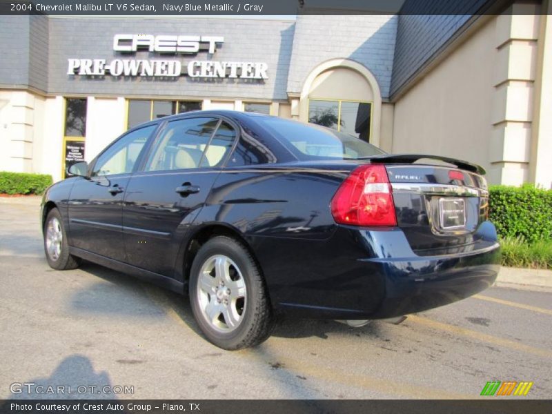 Navy Blue Metallic / Gray 2004 Chevrolet Malibu LT V6 Sedan