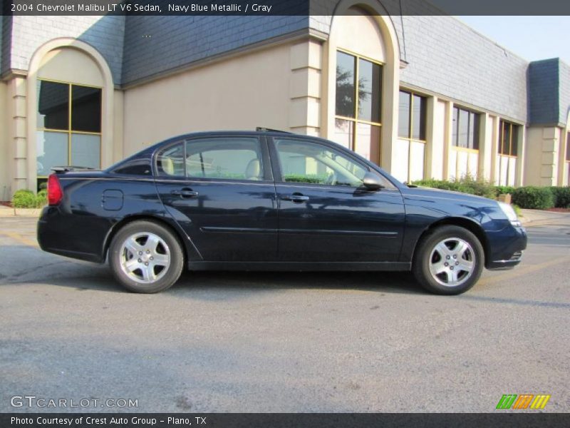 Navy Blue Metallic / Gray 2004 Chevrolet Malibu LT V6 Sedan