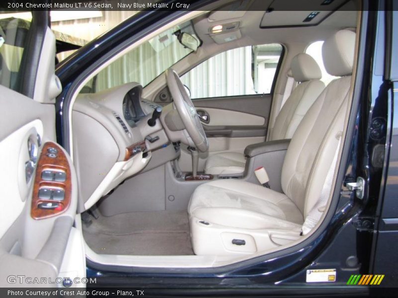 Navy Blue Metallic / Gray 2004 Chevrolet Malibu LT V6 Sedan
