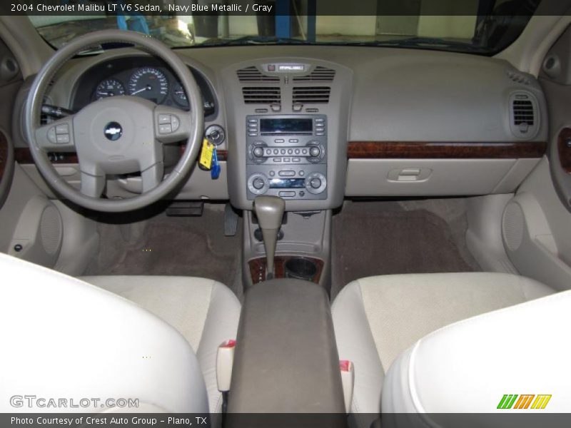 Navy Blue Metallic / Gray 2004 Chevrolet Malibu LT V6 Sedan