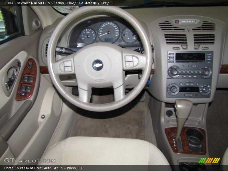 Navy Blue Metallic / Gray 2004 Chevrolet Malibu LT V6 Sedan