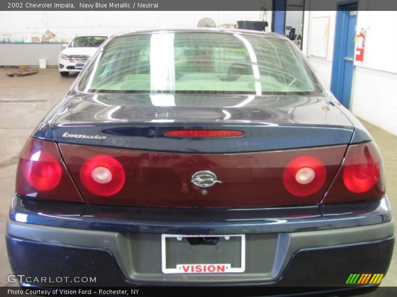 Navy Blue Metallic / Neutral 2002 Chevrolet Impala