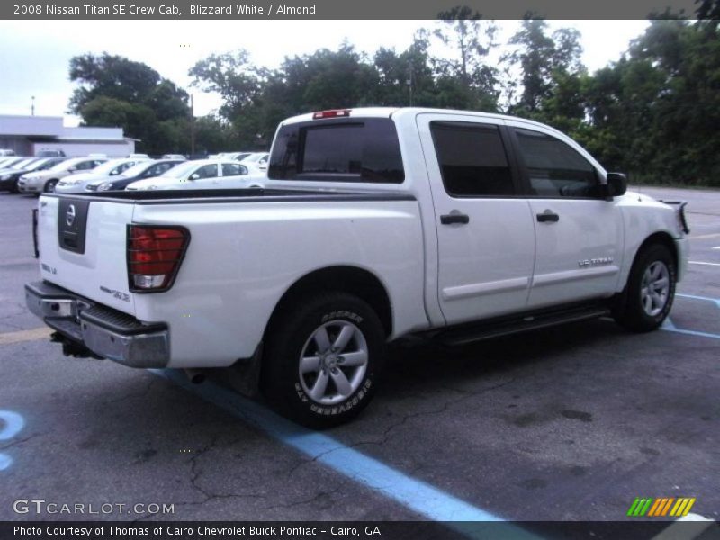 Blizzard White / Almond 2008 Nissan Titan SE Crew Cab