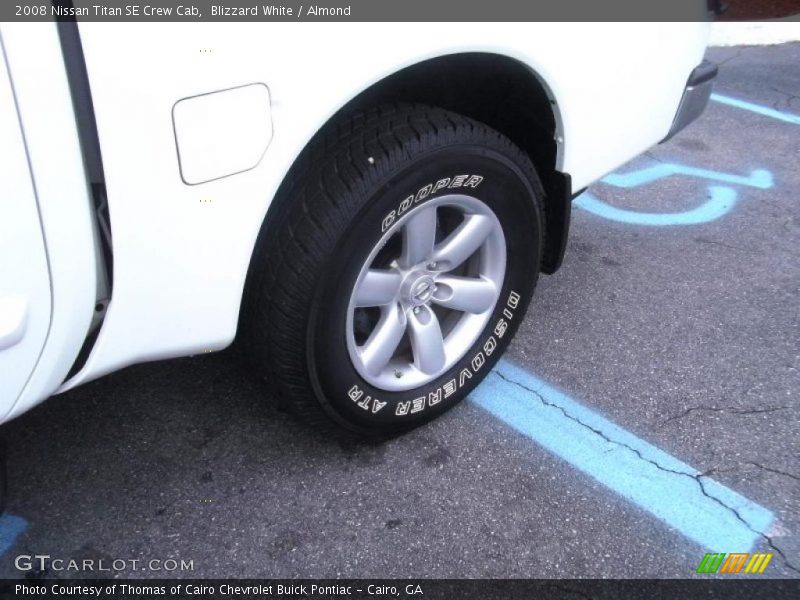 Blizzard White / Almond 2008 Nissan Titan SE Crew Cab