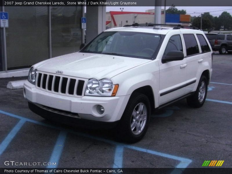 Stone White / Dark Khaki/Light Graystone 2007 Jeep Grand Cherokee Laredo