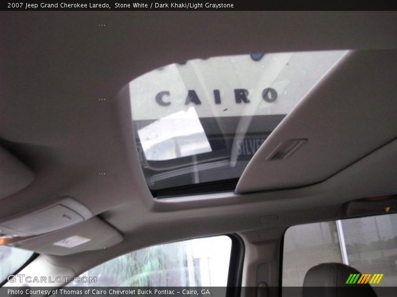 Stone White / Dark Khaki/Light Graystone 2007 Jeep Grand Cherokee Laredo