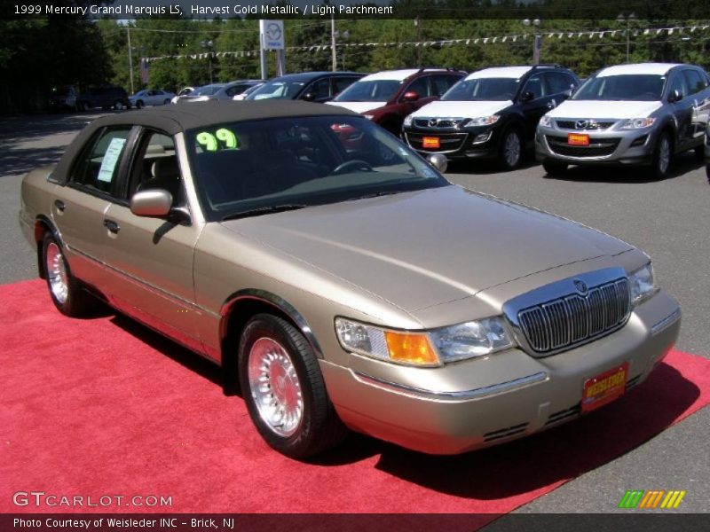 Harvest Gold Metallic / Light Parchment 1999 Mercury Grand Marquis LS