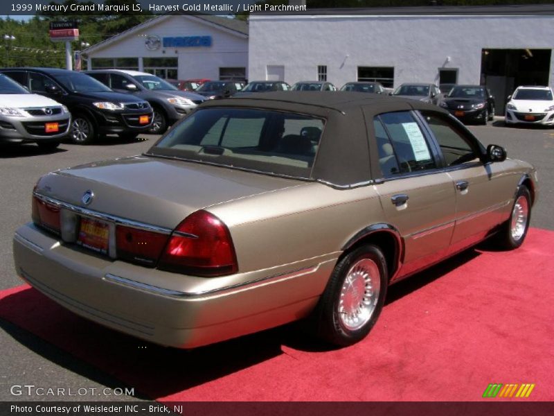 Harvest Gold Metallic / Light Parchment 1999 Mercury Grand Marquis LS