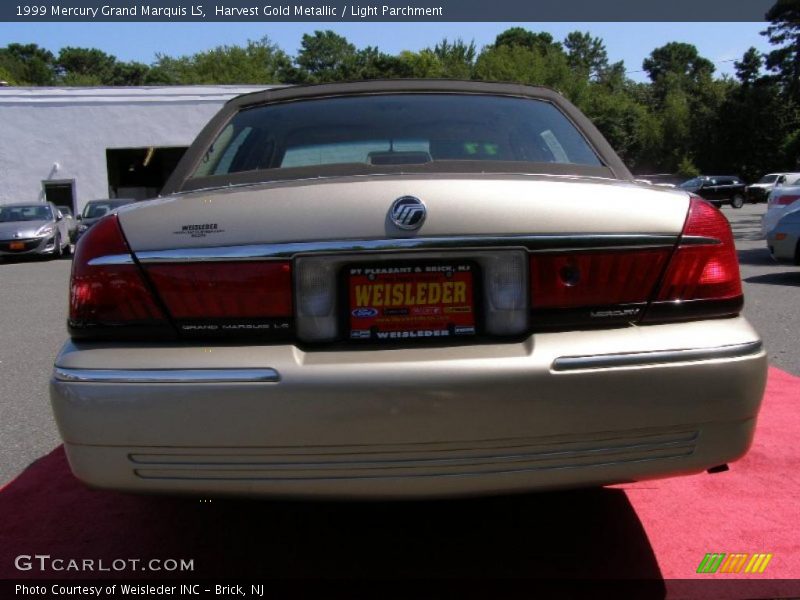 Harvest Gold Metallic / Light Parchment 1999 Mercury Grand Marquis LS