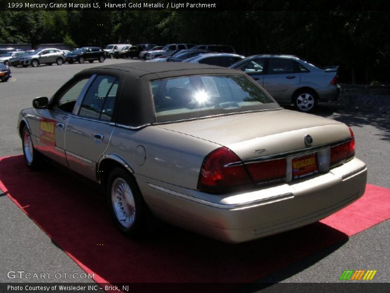 Harvest Gold Metallic / Light Parchment 1999 Mercury Grand Marquis LS