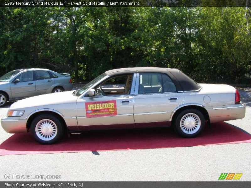 Harvest Gold Metallic / Light Parchment 1999 Mercury Grand Marquis LS