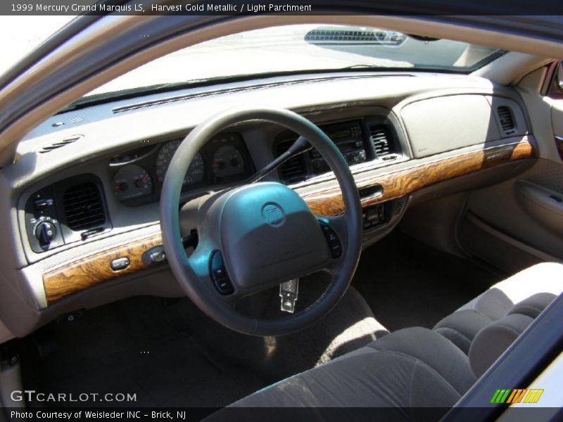 Harvest Gold Metallic / Light Parchment 1999 Mercury Grand Marquis LS