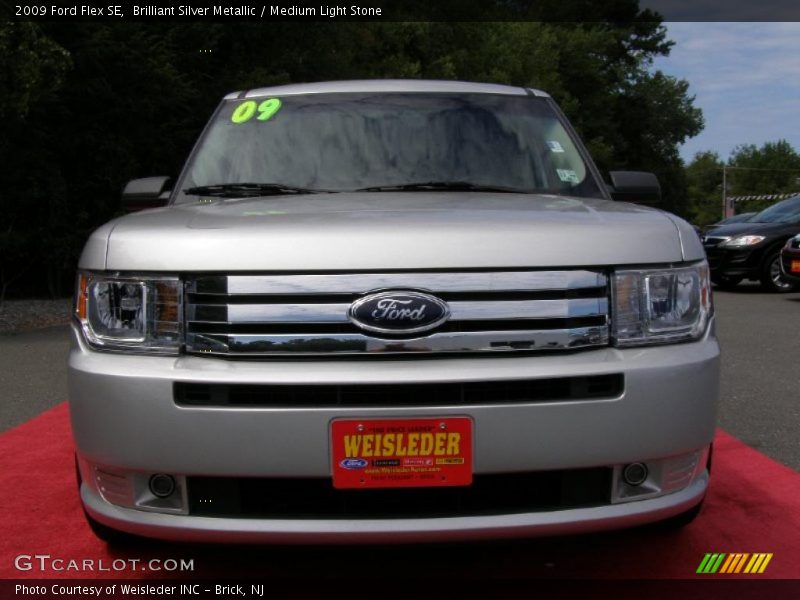 Brilliant Silver Metallic / Medium Light Stone 2009 Ford Flex SE