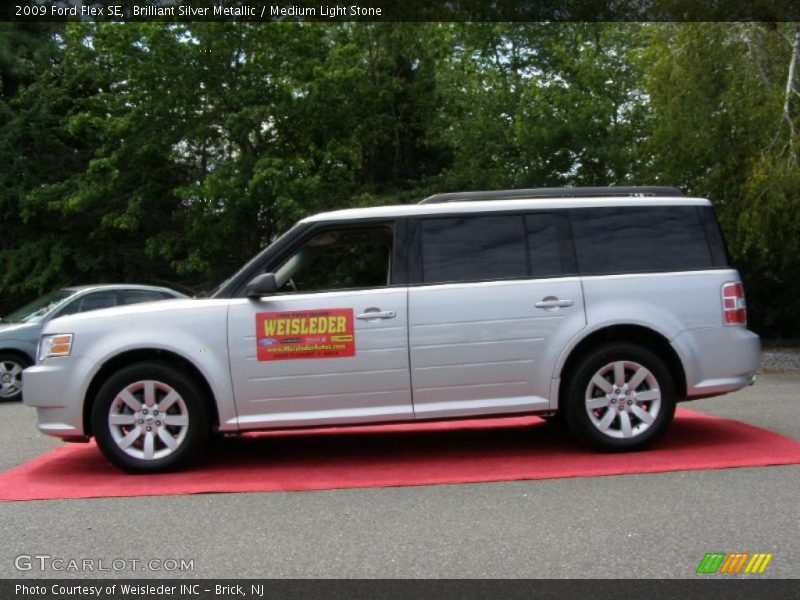 Brilliant Silver Metallic / Medium Light Stone 2009 Ford Flex SE