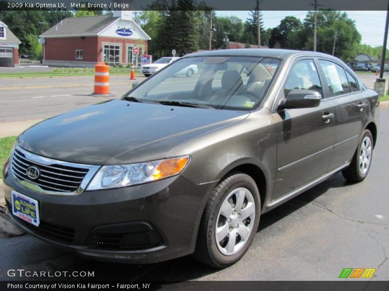Metal Bronze / Beige 2009 Kia Optima LX