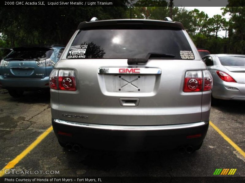 Liquid Silver Metallic / Light Titanium 2008 GMC Acadia SLE