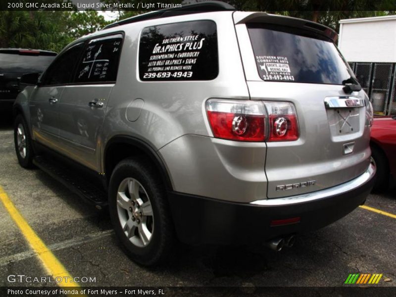 Liquid Silver Metallic / Light Titanium 2008 GMC Acadia SLE